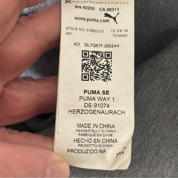 Puma Men's BMW Motorsport Hooded Sweat Jacket Gray Full Zip - Size XXL - Picture 14 of 16